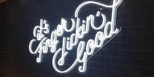 連鎖餐飲店霓虹燈標識;室內霓虹燈;日合霓虹燈標識制作