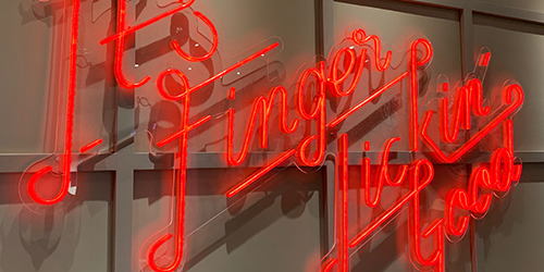 連鎖餐飲店霓虹燈標識;室內霓虹燈;日合霓虹燈標識制作