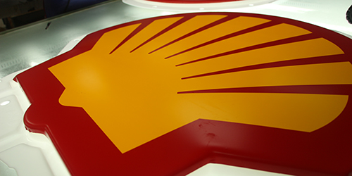 殼牌加油站品牌柱;10米加油站立柱;日合廣告牌制作