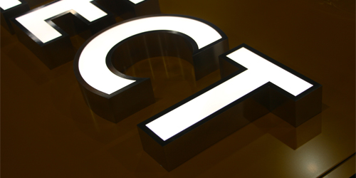 金屬圍邊字;門頭發光字;日合發光字制作